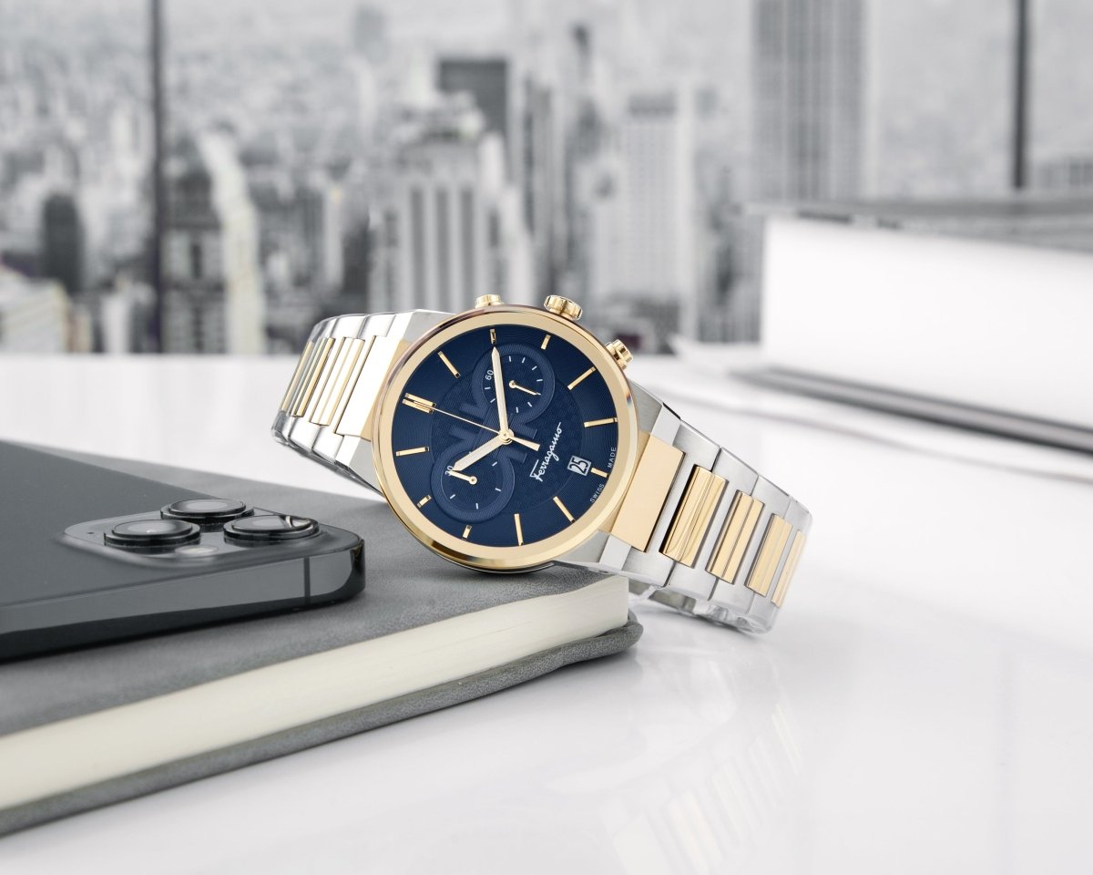 FERRAGAMO Đồng Hồ Nam Sapphire Chrono SFME00521 - L&M Luxury Timepieces