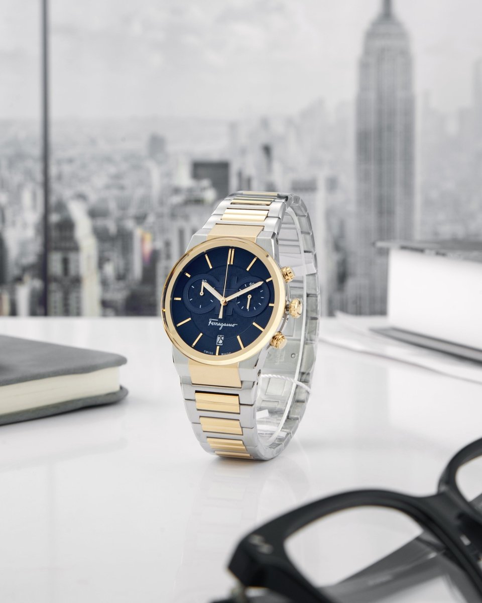 FERRAGAMO Đồng Hồ Nam Sapphire Chrono SFME00521 - L&M Luxury Timepieces