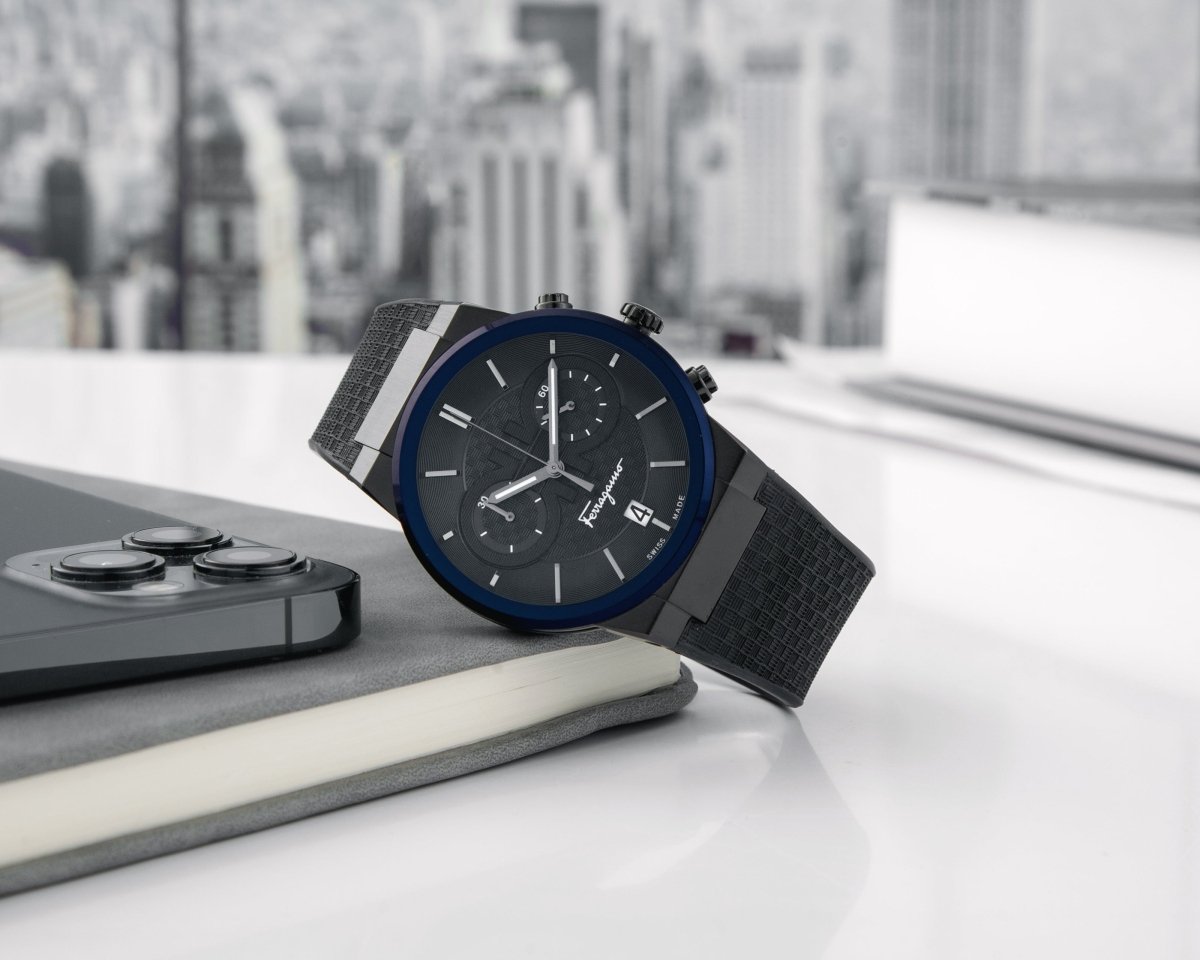 FERRAGAMO Đồng Hồ Nam Sapphire Chrono SFME00621 - L&M Luxury Timepieces