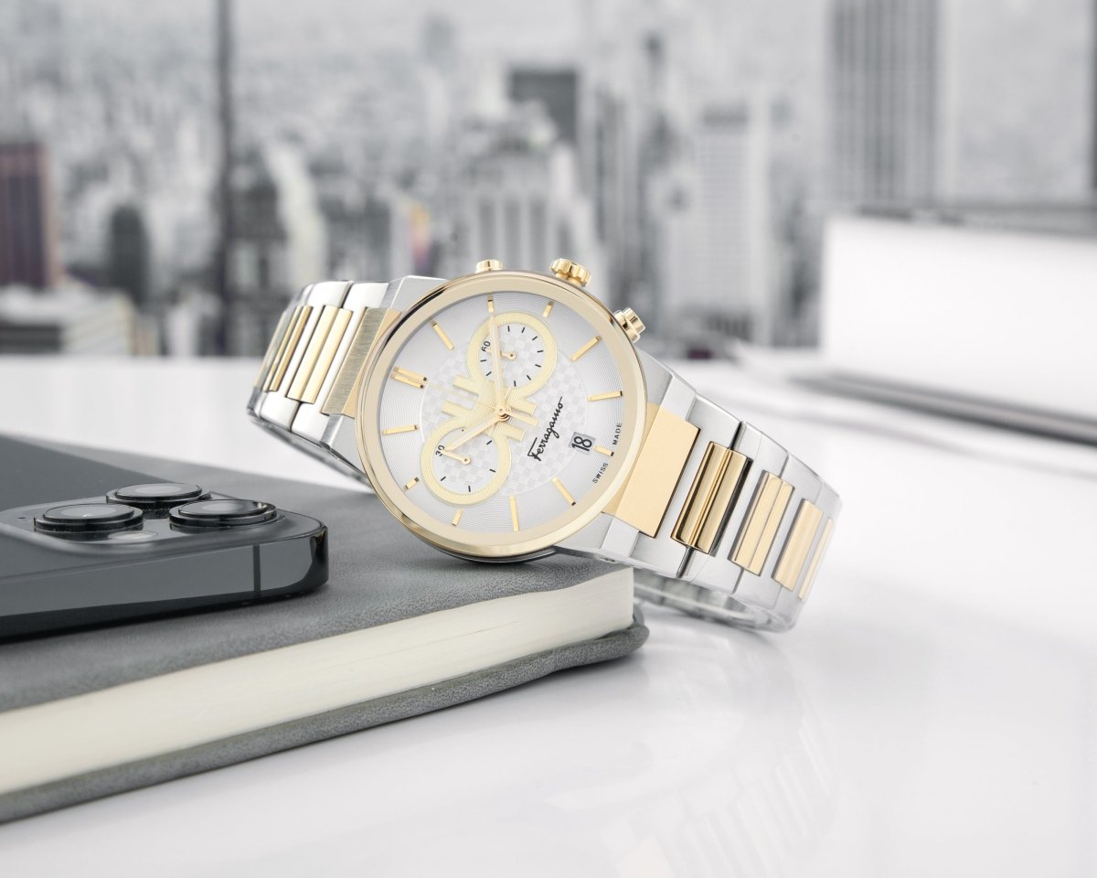 FERRAGAMO Đồng Hồ Nam Sapphire Chrono SFME00821 - L&M Luxury Timepieces