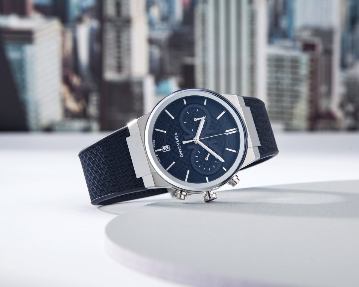 FERRAGAMO Đồng Hồ Nam Sapphire Chrono SFME00923 - L&M Luxury Timepieces