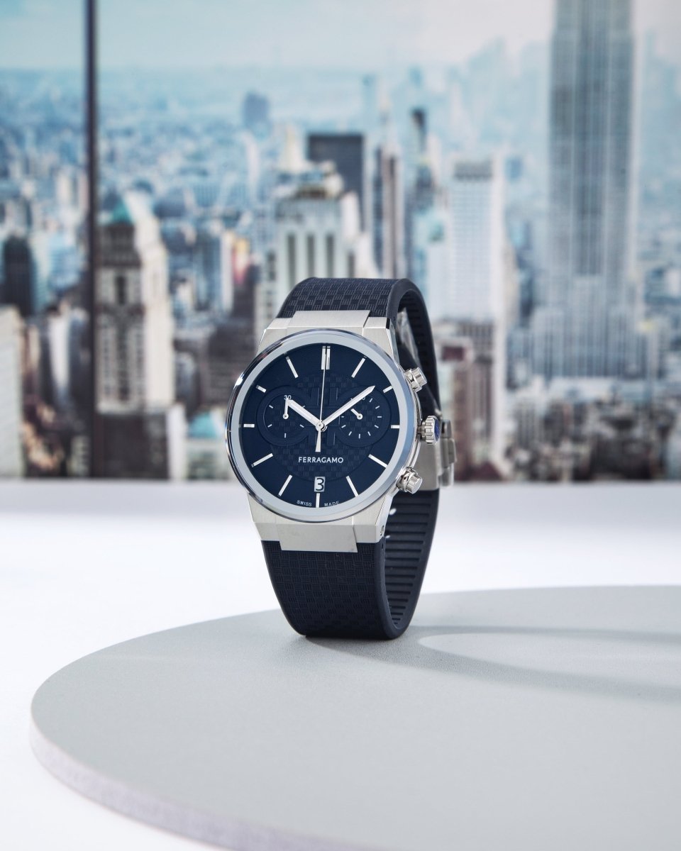 FERRAGAMO Đồng Hồ Nam Sapphire Chrono SFME00923 - L&M Luxury Timepieces