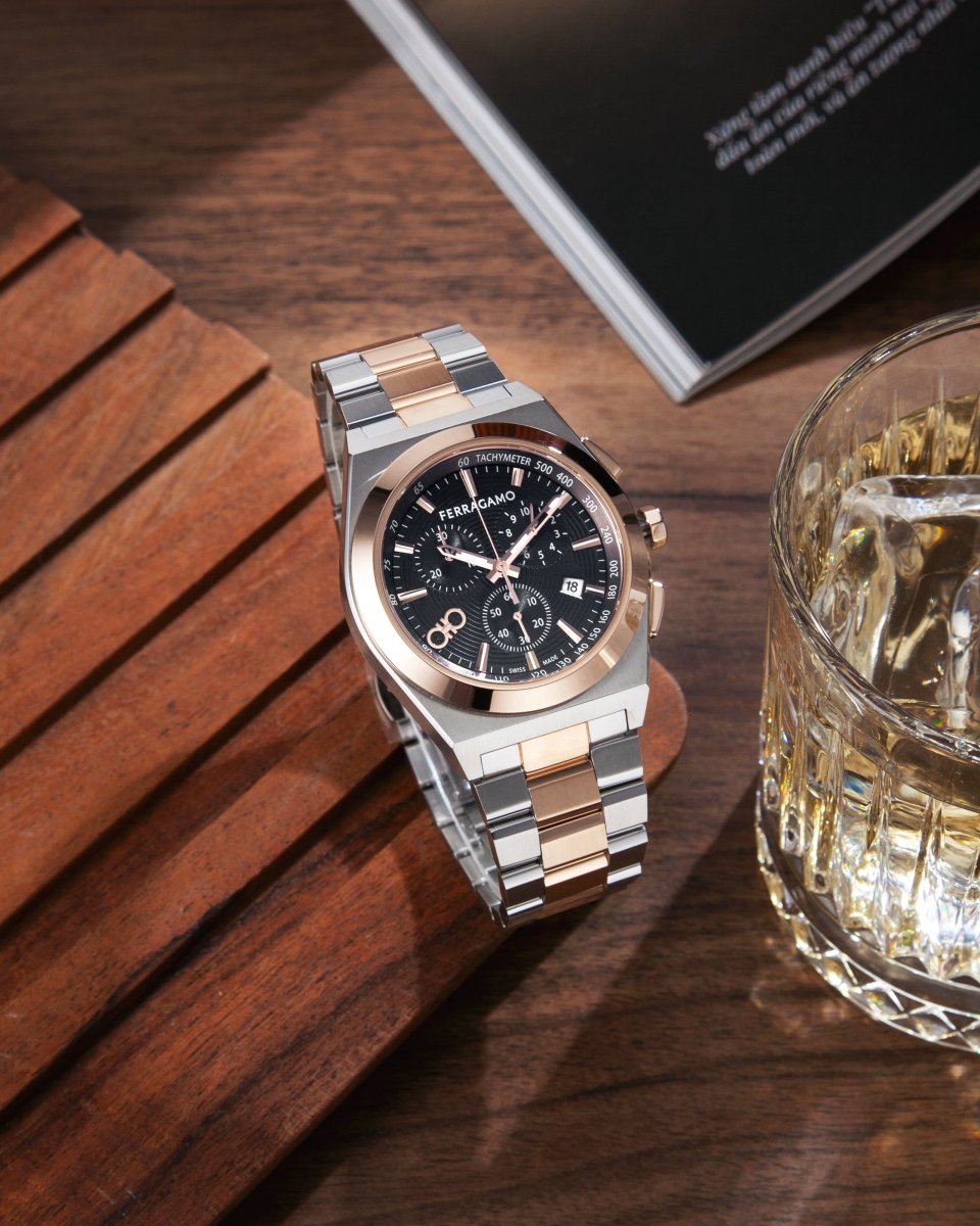 FERRAGAMO Đồng Hồ Nam Vega Uper Chrono SFVA00524 - L&M Luxury Timepieces