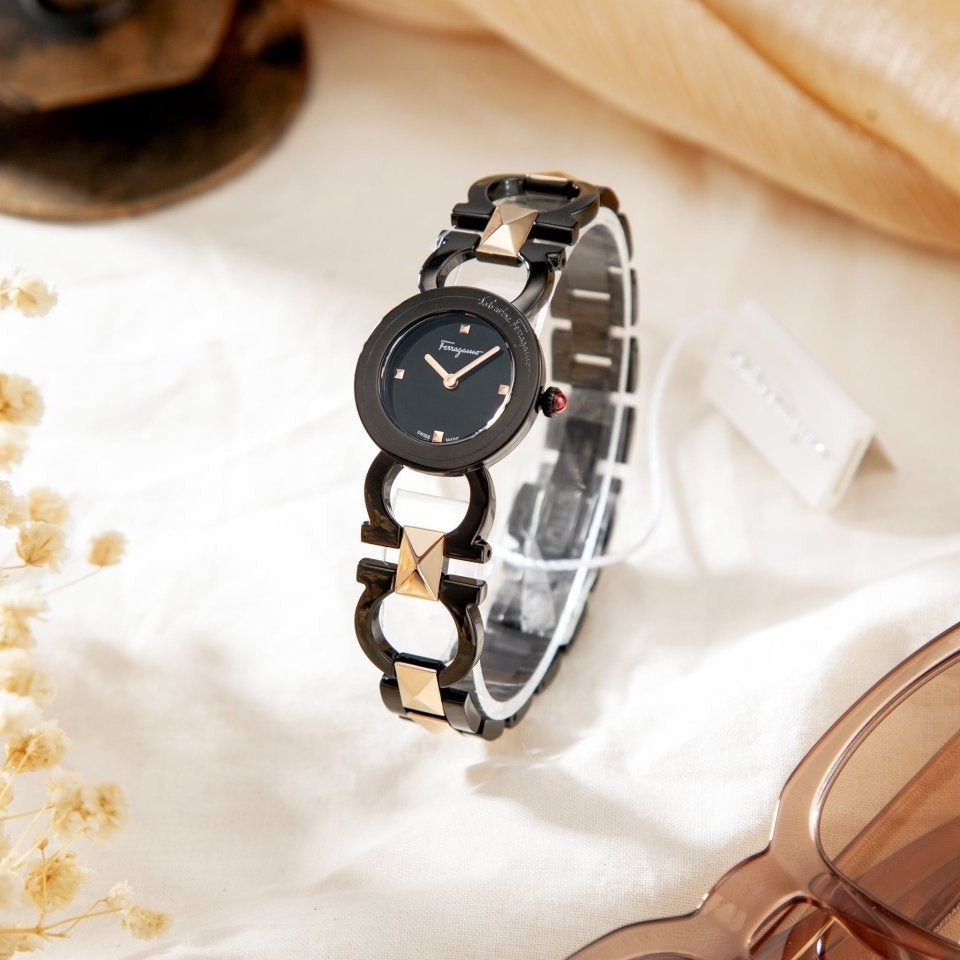 FERRAGAMO Đồng Hồ Nữ Double Gancini Stud SFMI00422 - L&M Luxury Timepieces