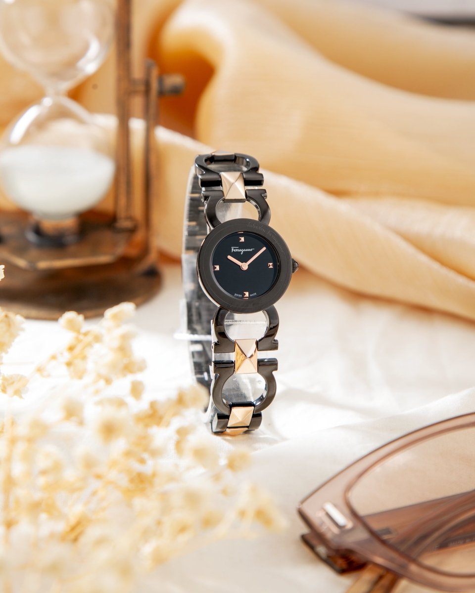 FERRAGAMO Đồng Hồ Nữ Double Gancini Stud SFMI00422 - L&M Luxury Timepieces