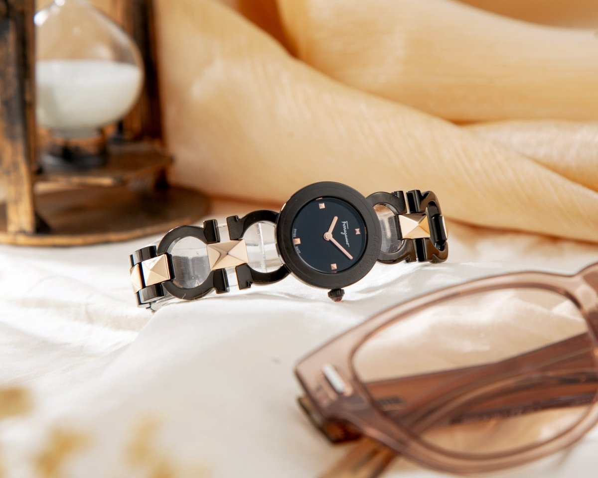 FERRAGAMO Đồng Hồ Nữ Double Gancini Stud SFMI00422 - L&M Luxury Timepieces