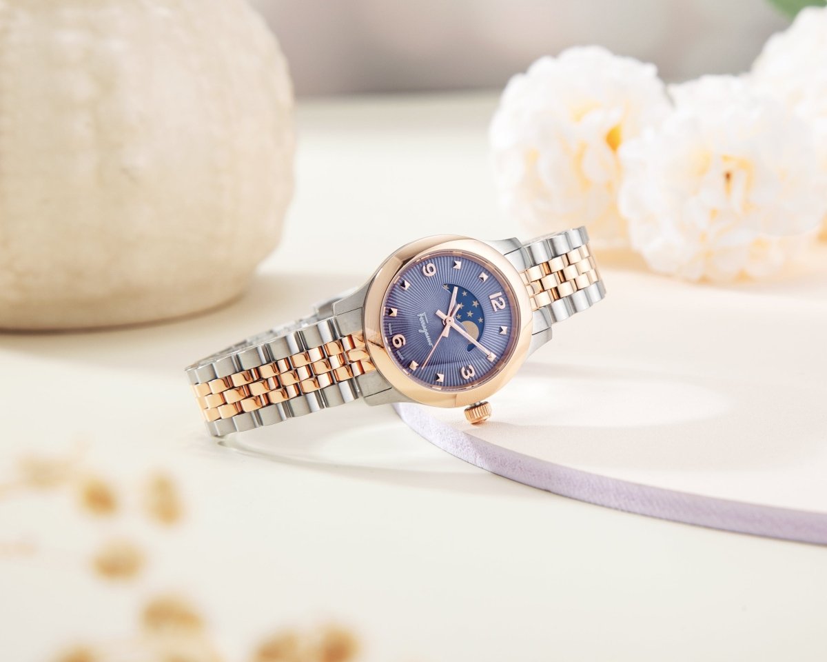 FERRAGAMO Đồng Hồ Nữ Duo Moonphase SFMN00322 - L&M Luxury Timepieces