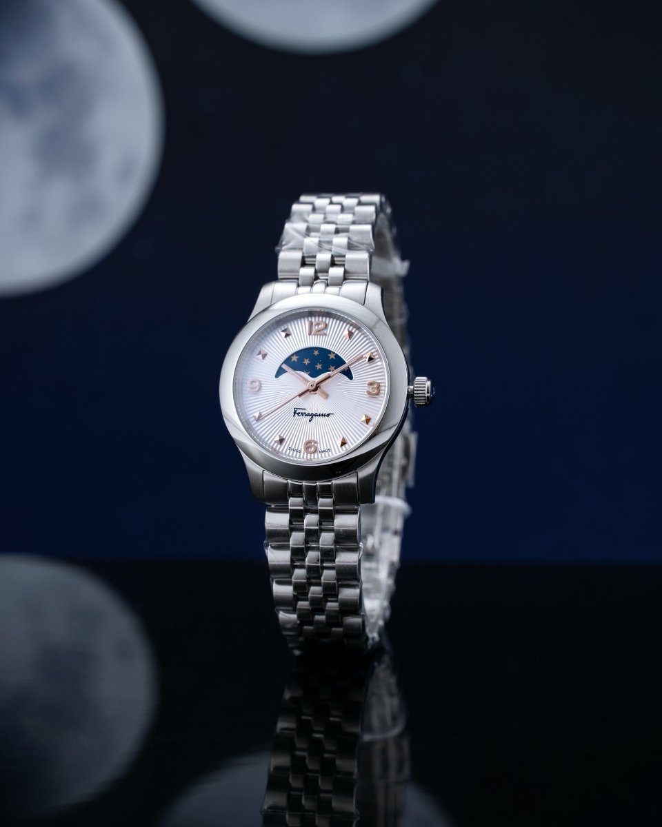 FERRAGAMO Đồng Hồ Nữ Duo Moonphase SFMN00522 - L&M Luxury Timepieces