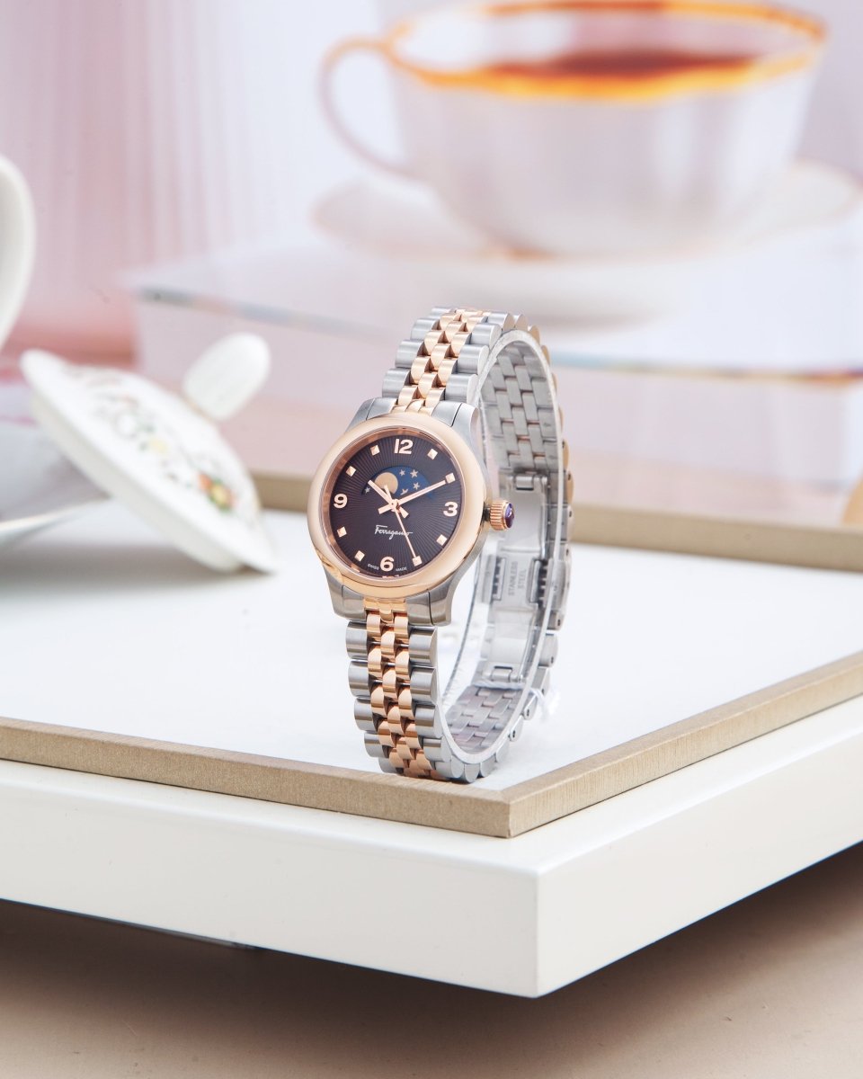 FERRAGAMO Đồng Hồ Nữ Duo Moonphase SFMN00622 - L&M Luxury Timepieces