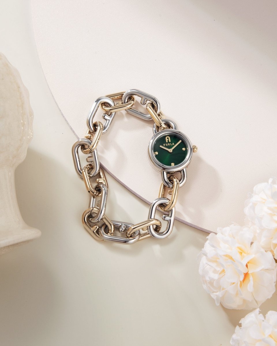 FURLA Đồng Hồ Nữ Chain Bracelet Two Tone WW00027004L4 - L&M Luxury Timepieces