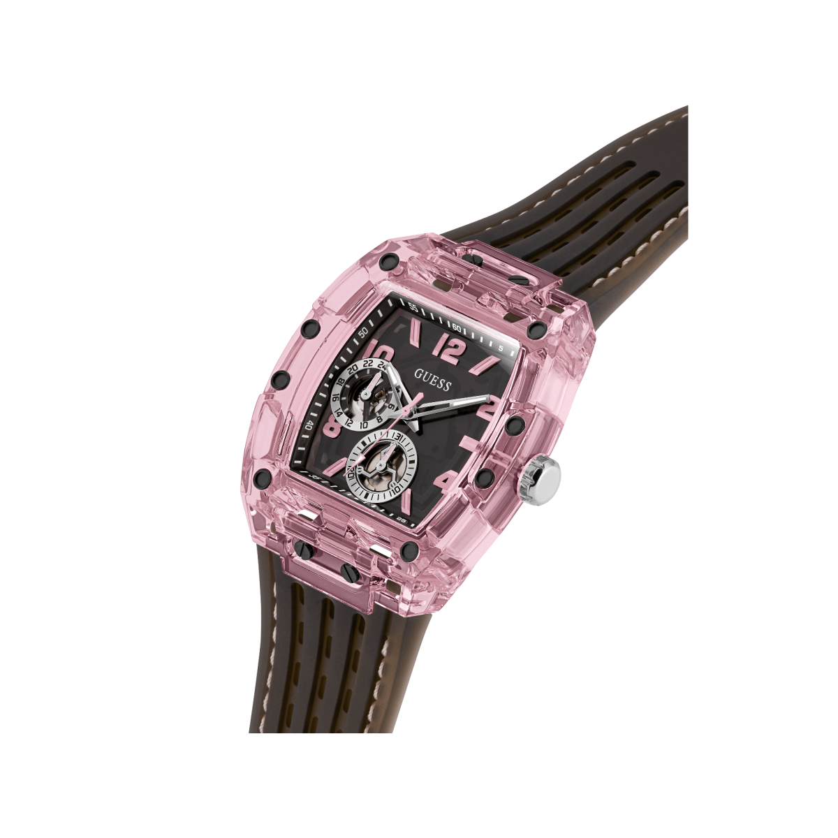 GUESS Đồng Hồ Nam Sporting Pink GW0032G3 - L&M Luxury Timepieces