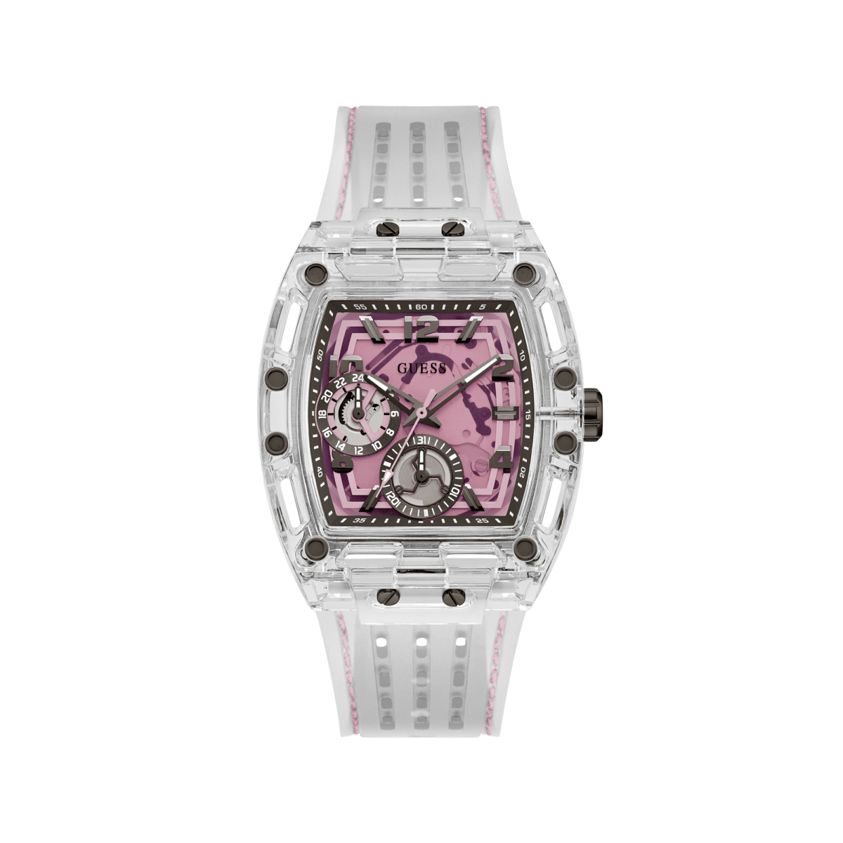 GUESS Đồng Hồ Nam Sporting Pink GW0032G4 - L&M Luxury Timepieces