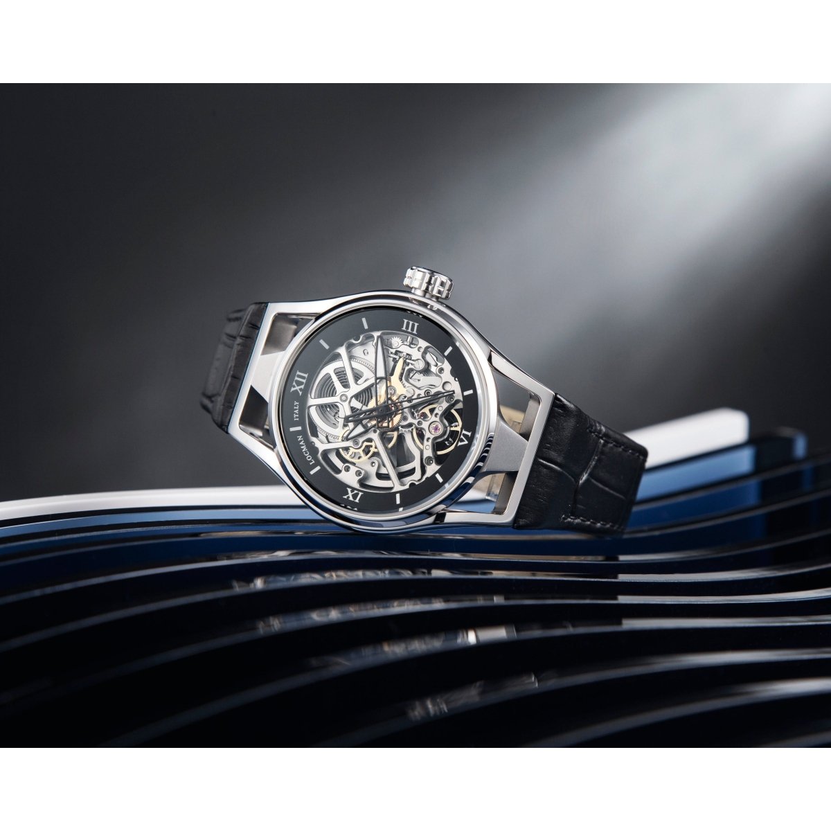 LOCMAN Đồng Hồ Nam Montecristo Skeleton Automatic 0538A01S-00BKGYPK - L&M Luxury Timepieces