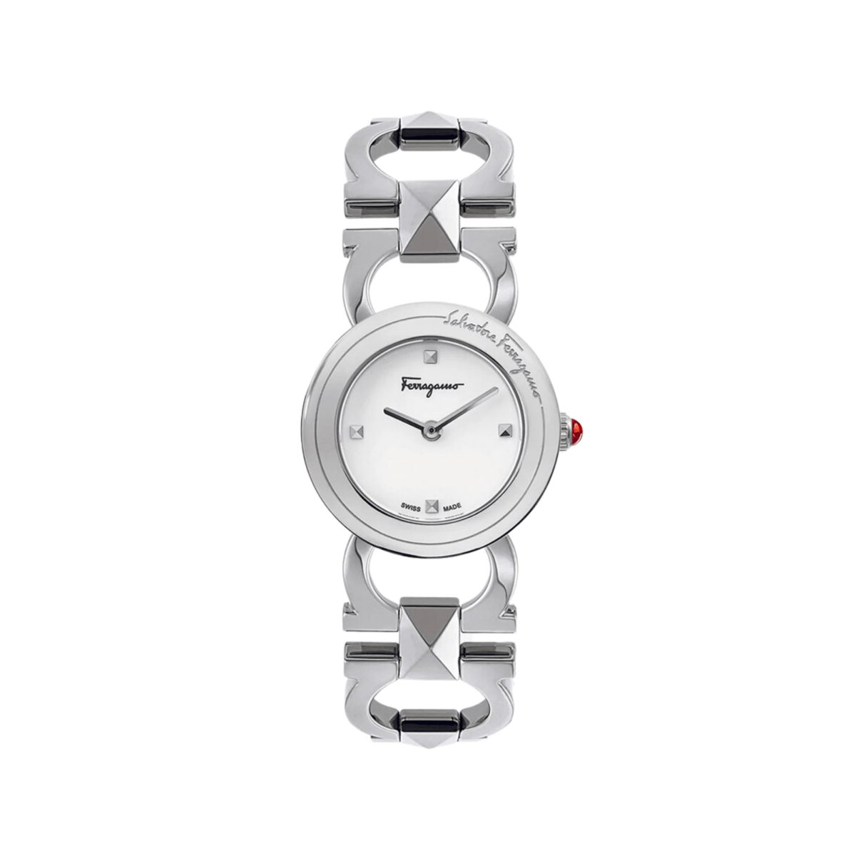 Salvatore Ferragamo Double Gancini Stud - L&M Luxury Timepieces